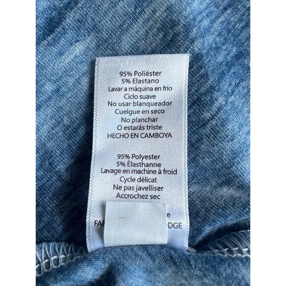 Lularoe Womens Nicki Sleeveless White & Blue Ombre Tank Dress Large - Picture 6 of 12